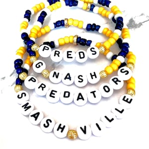 Braccialetti Nashville Predators/Hockey Nashville Predators/Go Preds/G-Nash/Predators Wear/Nashville Predators/Preds/Predators Hockey/Nashville
