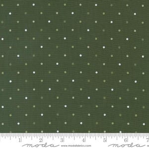 Forest Green Magic Dot 108" fabric by Moda, 108026 20,  100% cotton, wide quilt fabric