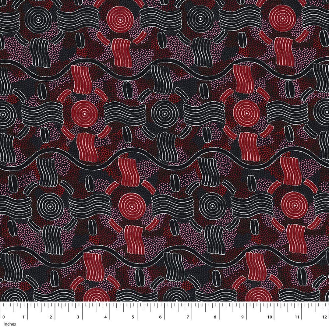 Red Rising Fabric Red Rain Dreaming 44