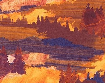 Nature's Pace Sunset 108" cotton sateen fabric by Robert Kaufman, SRKDX-20717-206,  100% cotton, wide quilt fabric