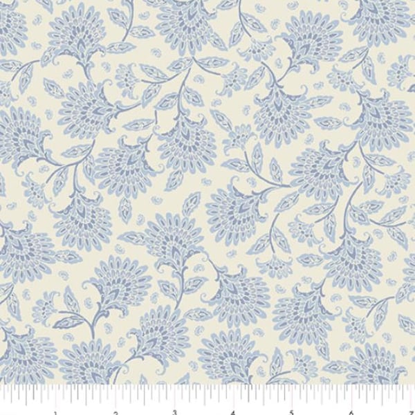 Blue Whimsy Floral 108" fabric by Benartex, 16388W-52,  100% cotton, wide quilt fabric great for quilt backs