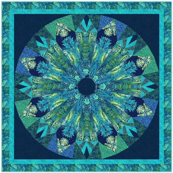 Prismatic Kaleidoscope Quilt Kit 93x 93 PTN28820 Etsy