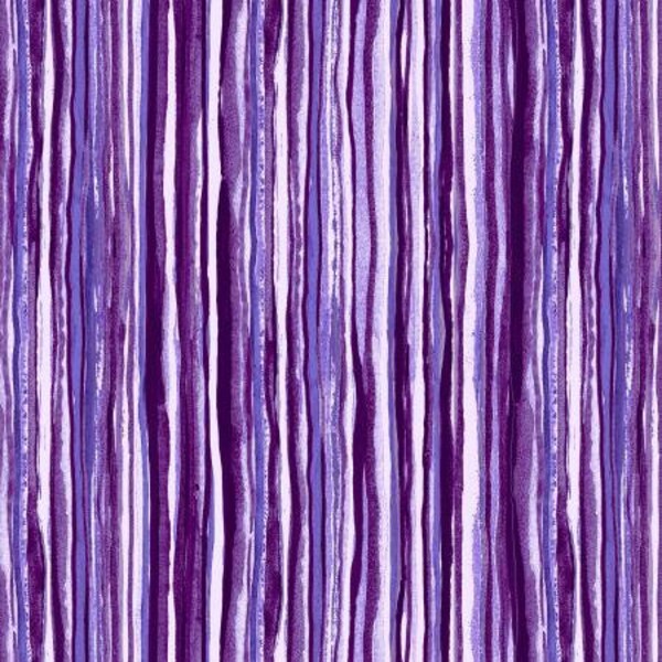 Gentle Violet Fancy Stripes 44" fabric by RJR, RJ1405-GV7, Ink Rose,  100% cotton