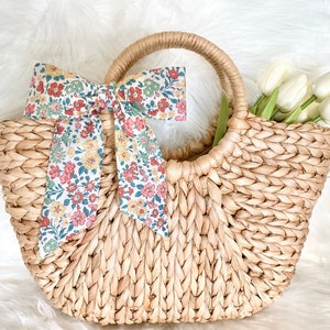 Liberty London Tana Lawn Cotton Skinny Scarf:  Purse Bow, Hair Tie