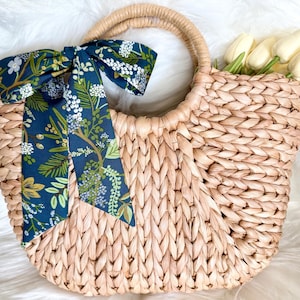 Rifle Paper Co Skinny Scarf and Purse Accessory: Juniper Forest