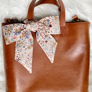 Liberty London Tana Lawn Cotton Skinny Scarf, Purse Bow, Hair Tie - Adelajda