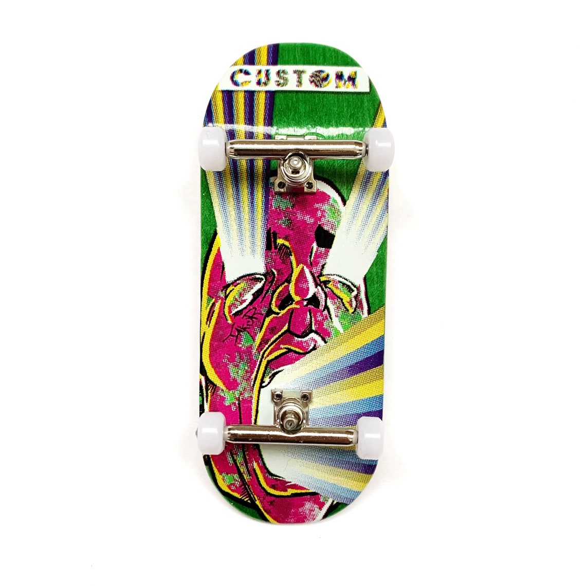 Fingerboard CUSTOM 36MM Green Face 0 shape Etsy