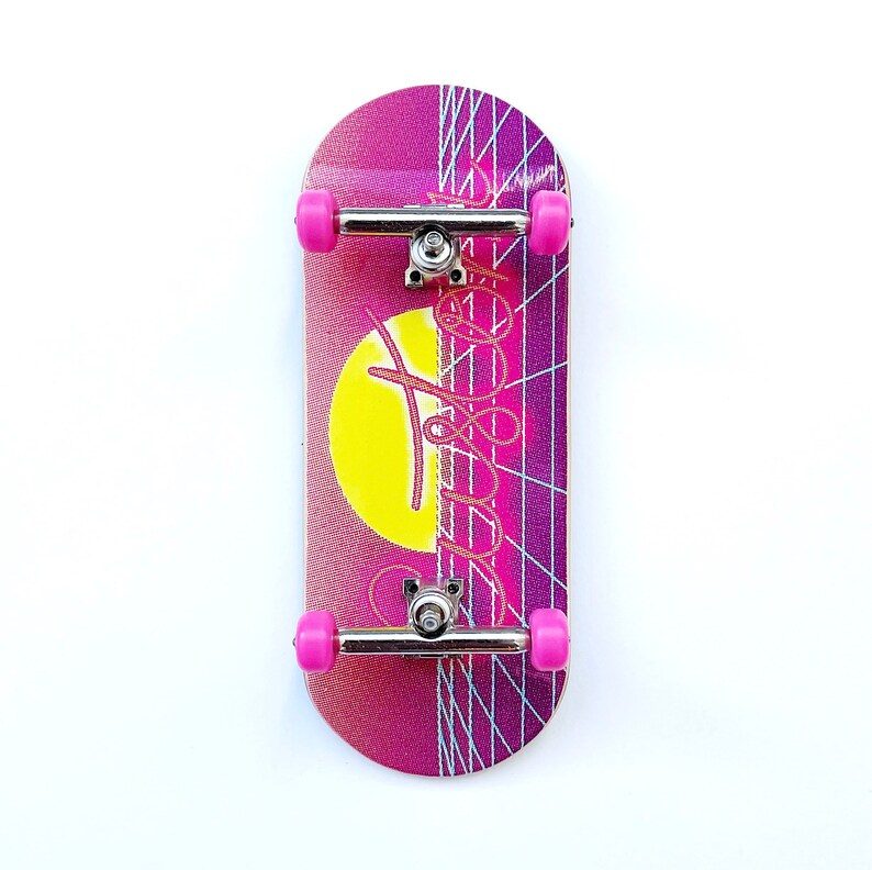 Fingerboard CUSTOM Sunset popsicle Shape 34mm X 94mm Etsy