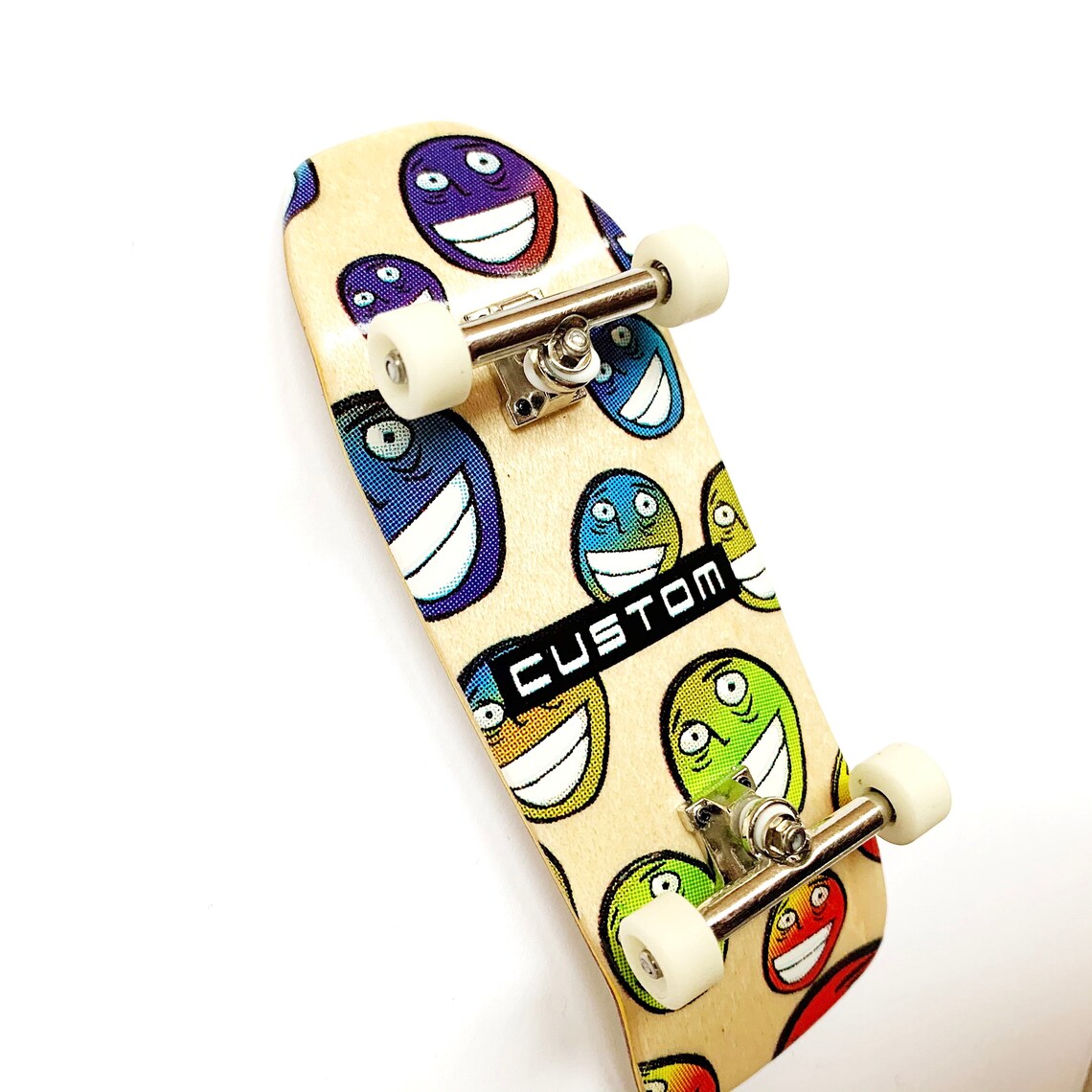 Fingerboard CUSTOM Old School shape x Industry Wheels Etsy