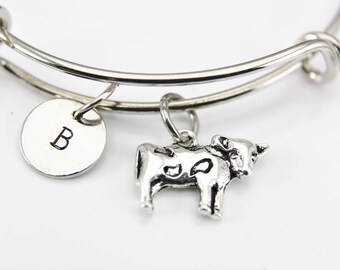 Charme Bracelet Argent Sterling - Squelette De Vache 1,1 G - Vintage - Occasion Bon état