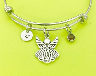 Silver Guardian Angel Charm Bracelet, N1705