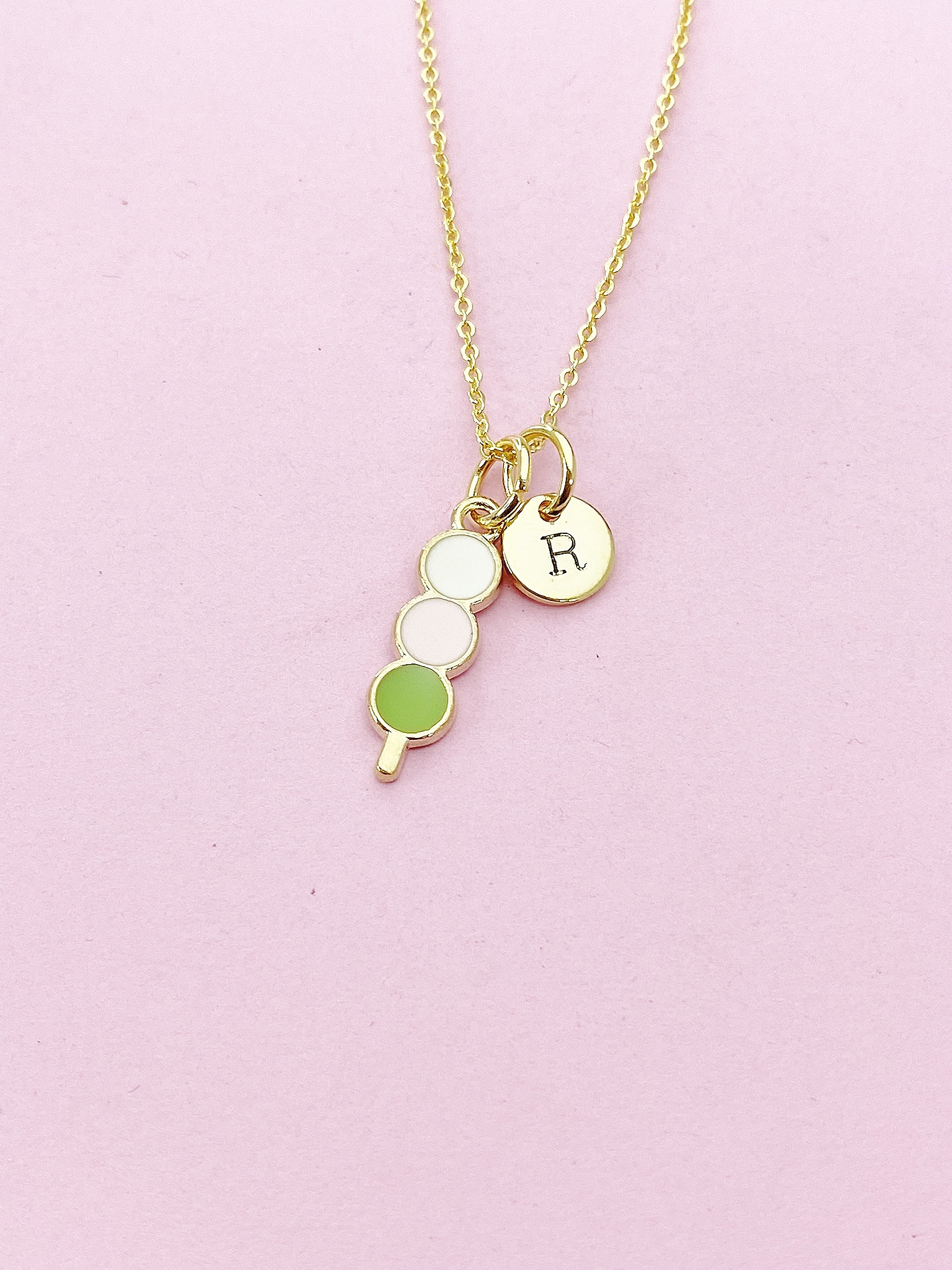 Japanese Dango Necklace, Japanese Dango Charm, Japanese Dango