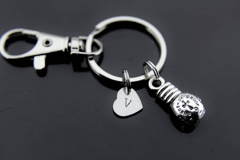 Sport Key ring, Boxing Glove Charms Boxing Key ring Silver Boxing Gloves Charm Key ring Boxing Keychain
