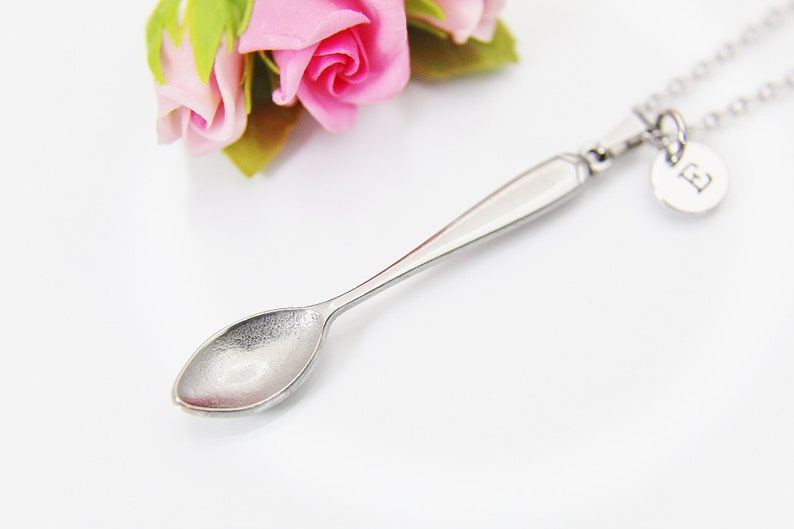 Stainless Steel Kitchen Utensil Spoon Necklace, Personalized Gift, N4192 image 7