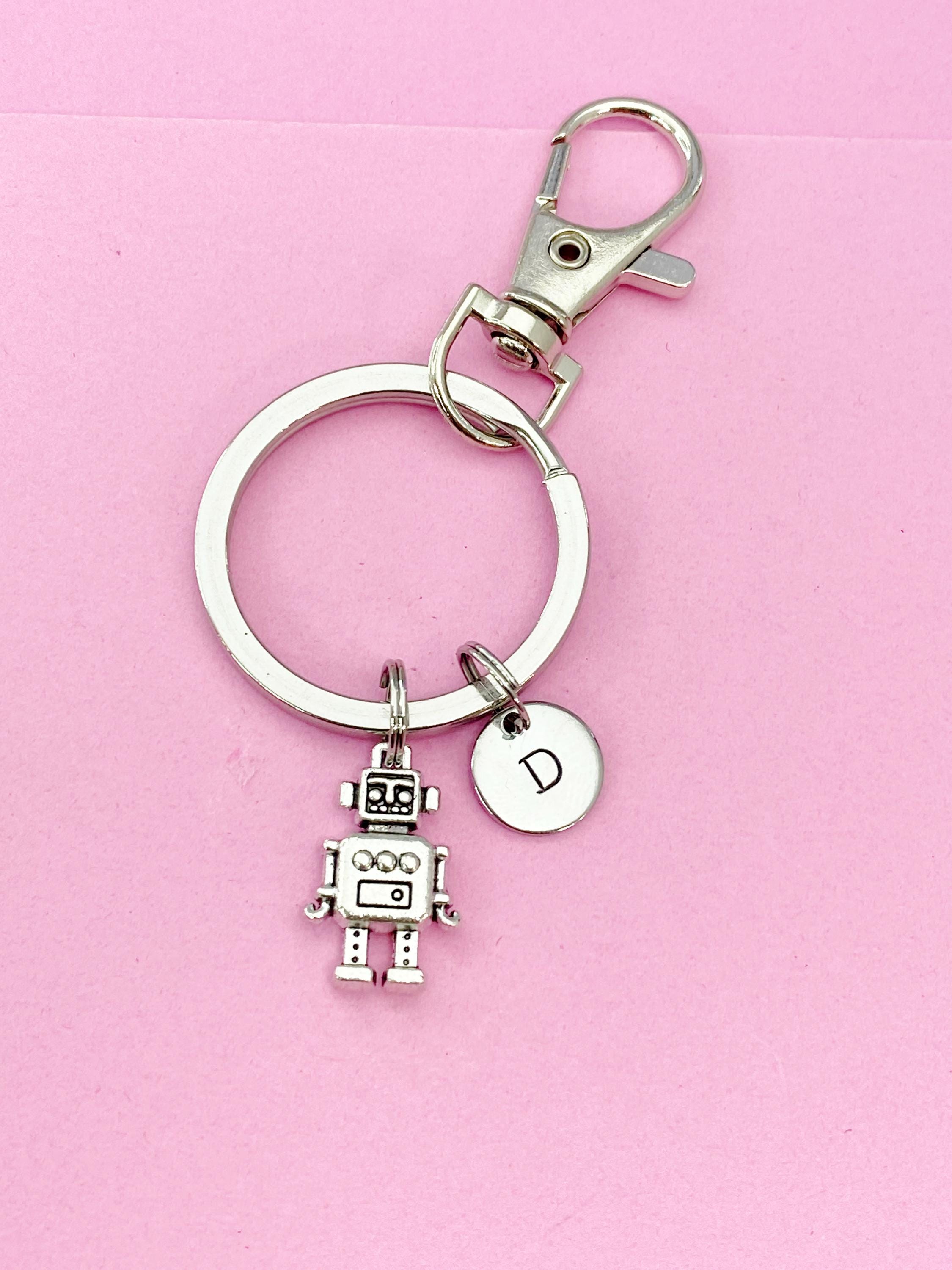 バッグチャーム SOFT ROBOT BAG PENDANT Tiny Cute Robot Necklace for Men, Movable Robot Pendant