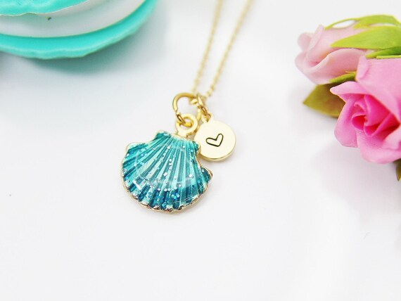 Seashell charm best sale necklace
