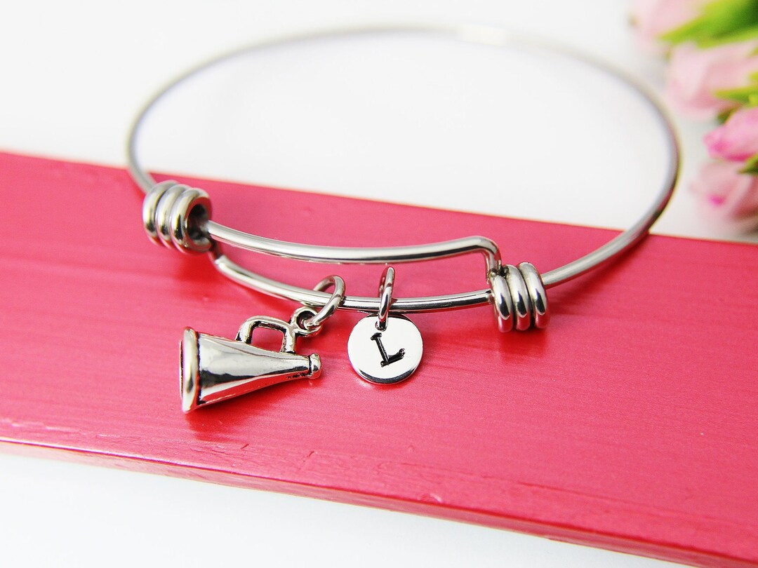 Cheerleader Bracelet Megaphone Bracelet Megaphone Charm Etsy