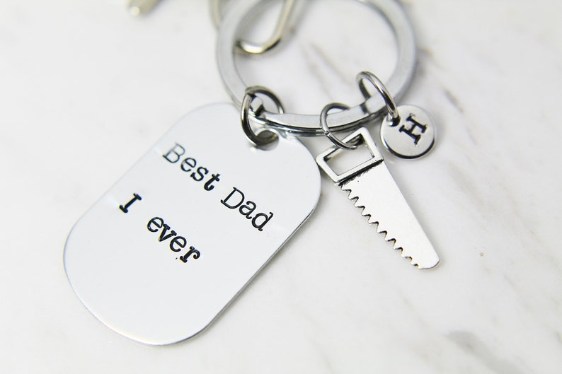 Sew Tools Charm Best Dad I ever Charm Father/'s Day Gifts Best Father Day Gift Best Dad Keyring Best Dad Gift N2829 Sew Charm Keychian