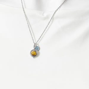 Gold or Silver Tiger Eye Necklace, Natural Gemstone Jewelry, N4691A image 6