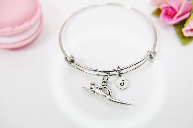 Swimming Bracelet, Swimmer Bracelet, Personalized Gift, Christmas Gift, Birthday Gift, Appreciation Gift, Thank You Gift, N3752 image 3