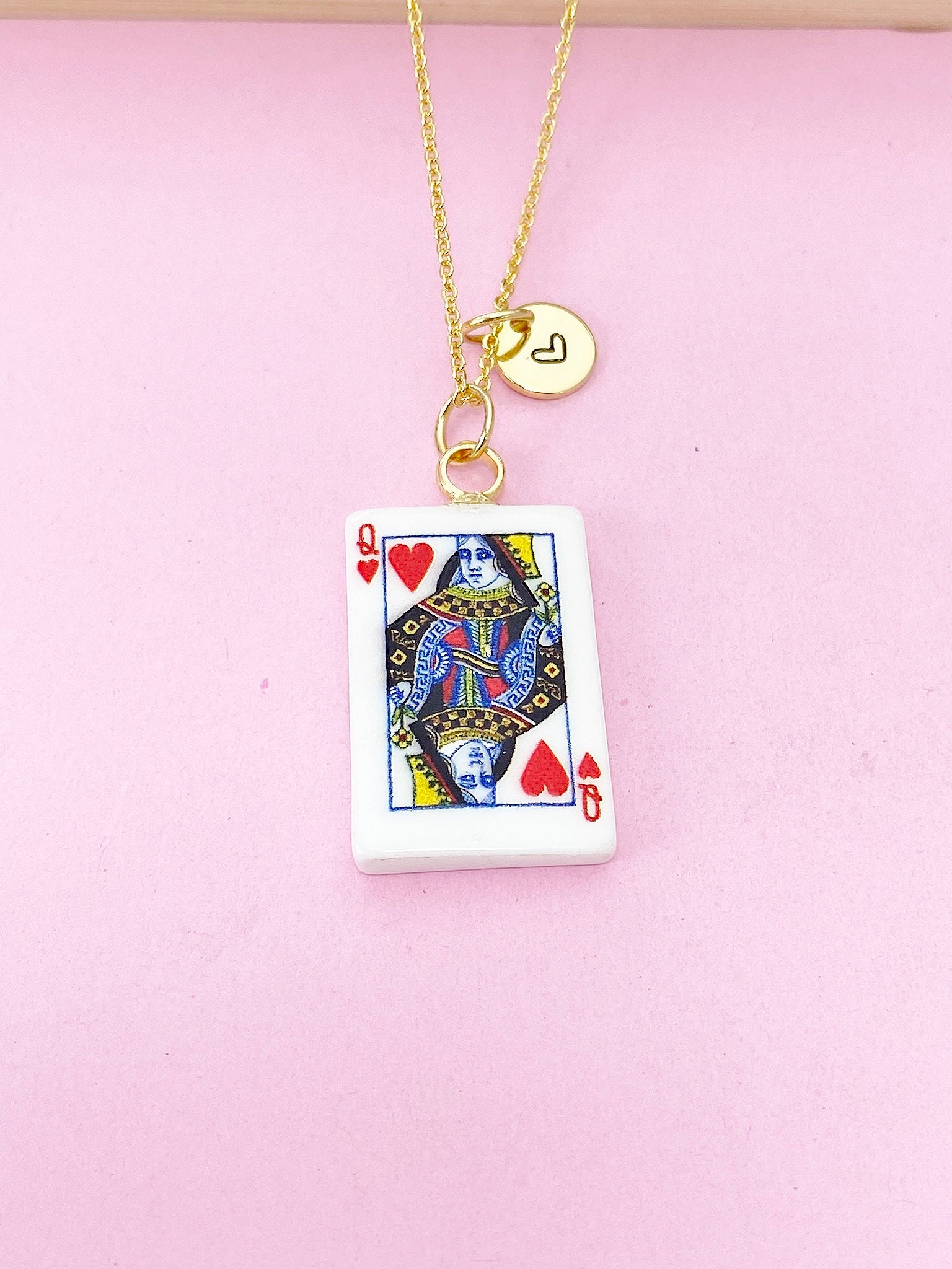 コレットマルーフ　ゴールドハート♡かんざし Gold Queen of Hearts Charm - Etsy