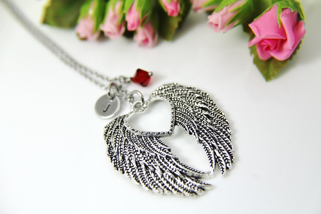 Celestial Guardian Angel Wing Necklace main image 0