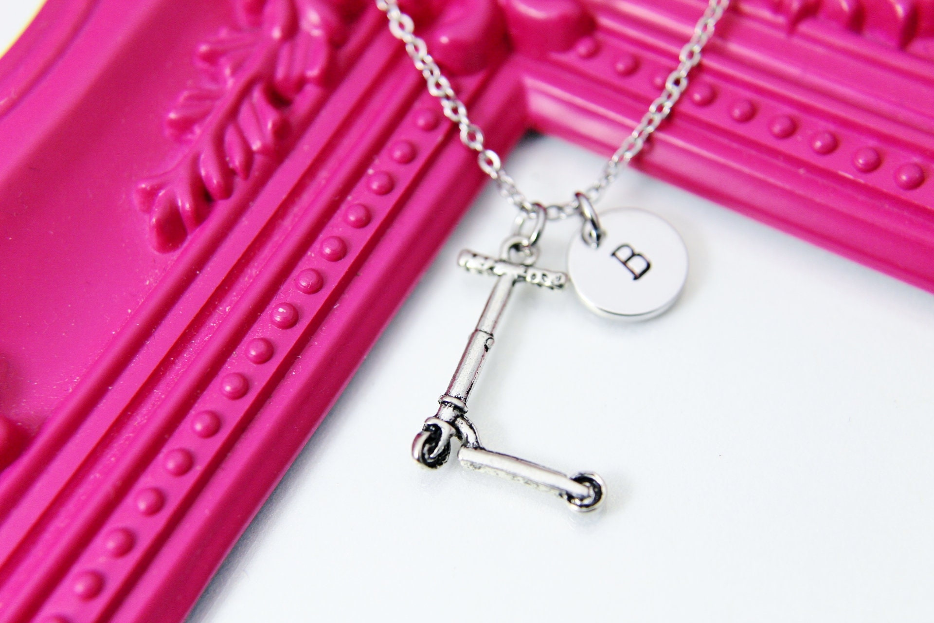 Scooter Necklace Scooter Charm Sport Charm Personalized Etsy