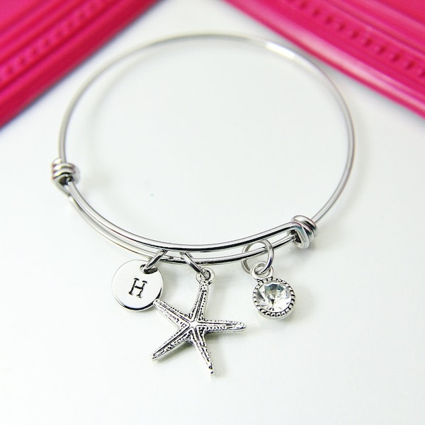 Starfish Bracelet, Personalized Gift, N4185