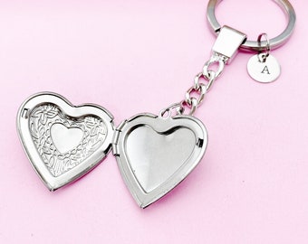 Best Christmas Gift Silver Heart Flower Locket Pendant