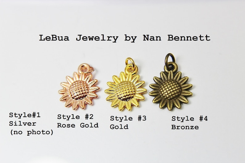 Bridal Jewelry N1578 Wedding Jewelry Wedding Gift Maid of Honor Bridesmaid Proposal Rose Gold Sunflower Necklace Bridesmaid Gift