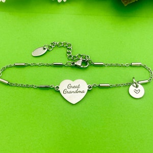 Best Christmas Gift for Great Grandma, Great Grandma Bracelet, Great Grandma Jewelry, Great Grandma Gift, Personalized, D281