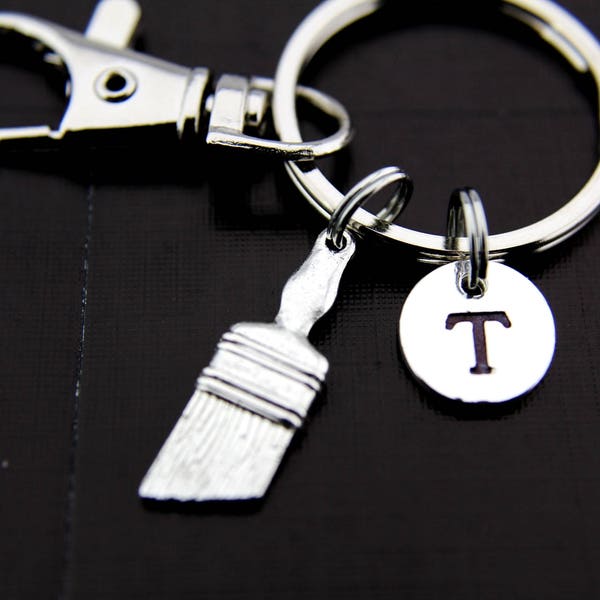 Painter Keychain, Handyman Gifts, Artist Gifts, Paint brush Keychain, N1507E