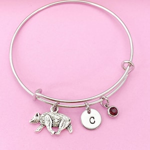 Silver Bear Charm Bracelet, N5762