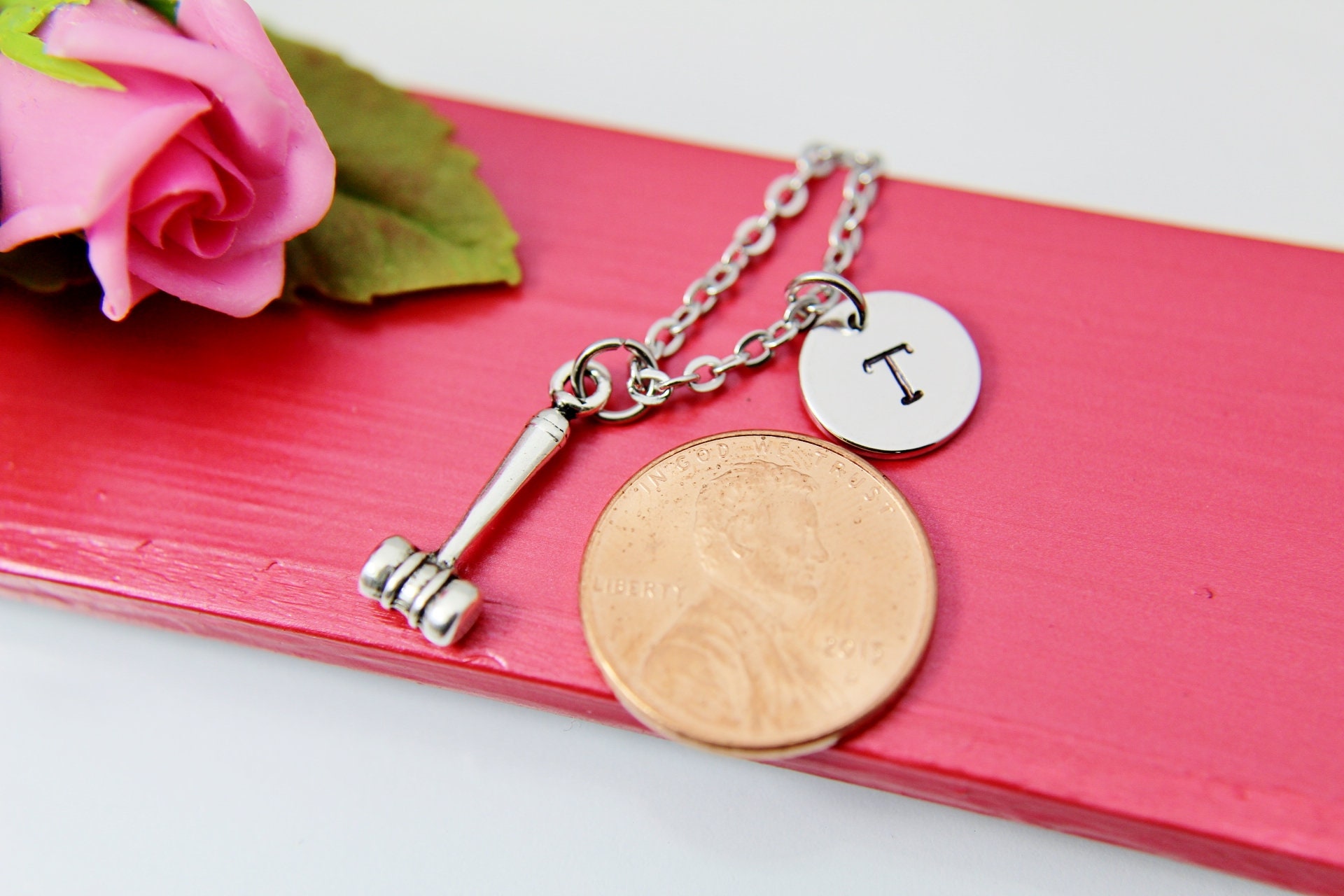 Gavel Necklace Lawyer Necklace Gavel Charm Libra Charm Etsy