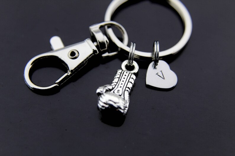 Sport Key ring, Boxing Glove Charms Boxing Key ring Silver Boxing Gloves Charm Key ring Boxing Keychain
