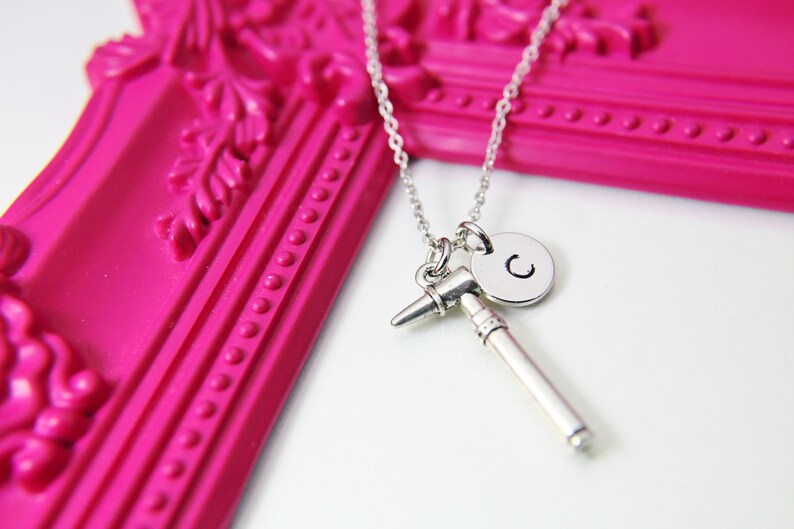 Silver Otoscope Charm Necklace Otoscope Charm Audiology Etsy