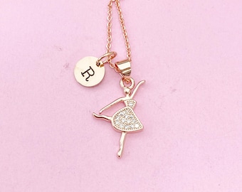 Ballet Necklace, Ballet Dance Charm, Personalized Gift, N344