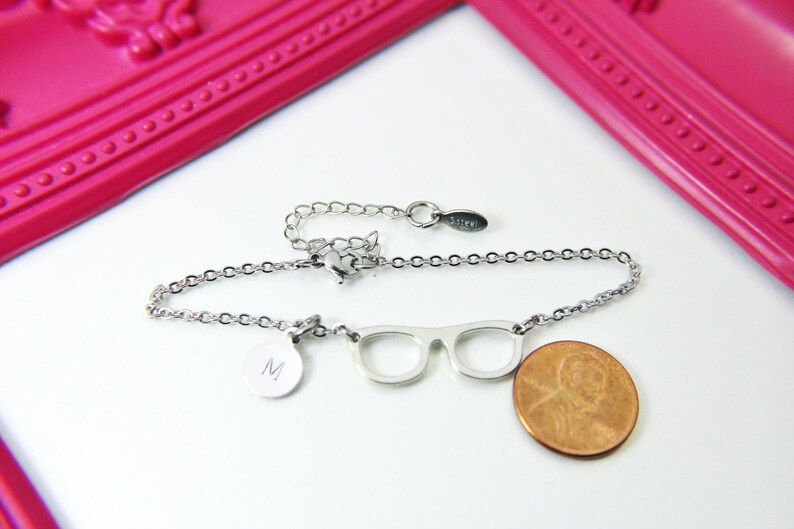 Eyeglasses Bracelet Reading Glasses Charm Bookworm Gift Eye Etsy