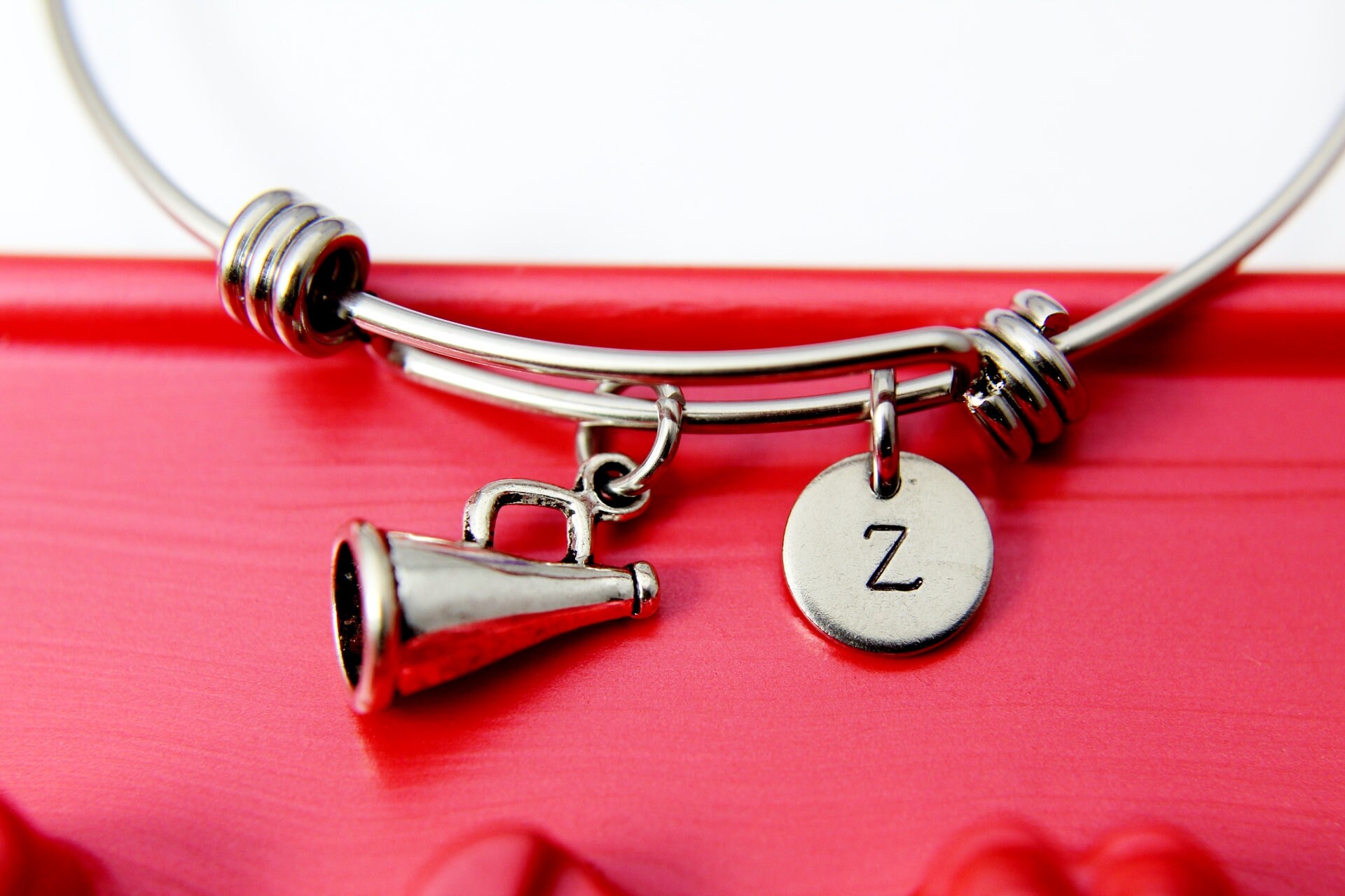 Cheerleader Bracelet Megaphone Bracelet Megaphone Charm Etsy