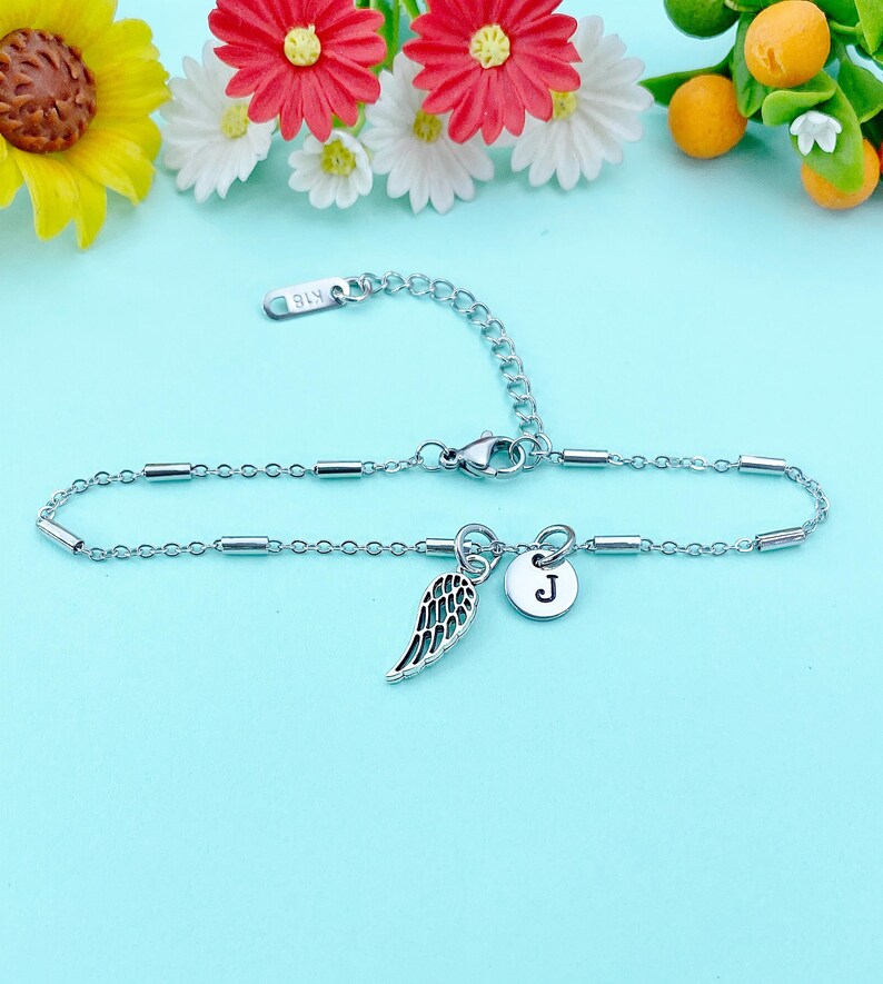 Guardian Angel Wing Charm Bracelet Sympathy Gift & Everyday Reminder, N1547C Bild 6