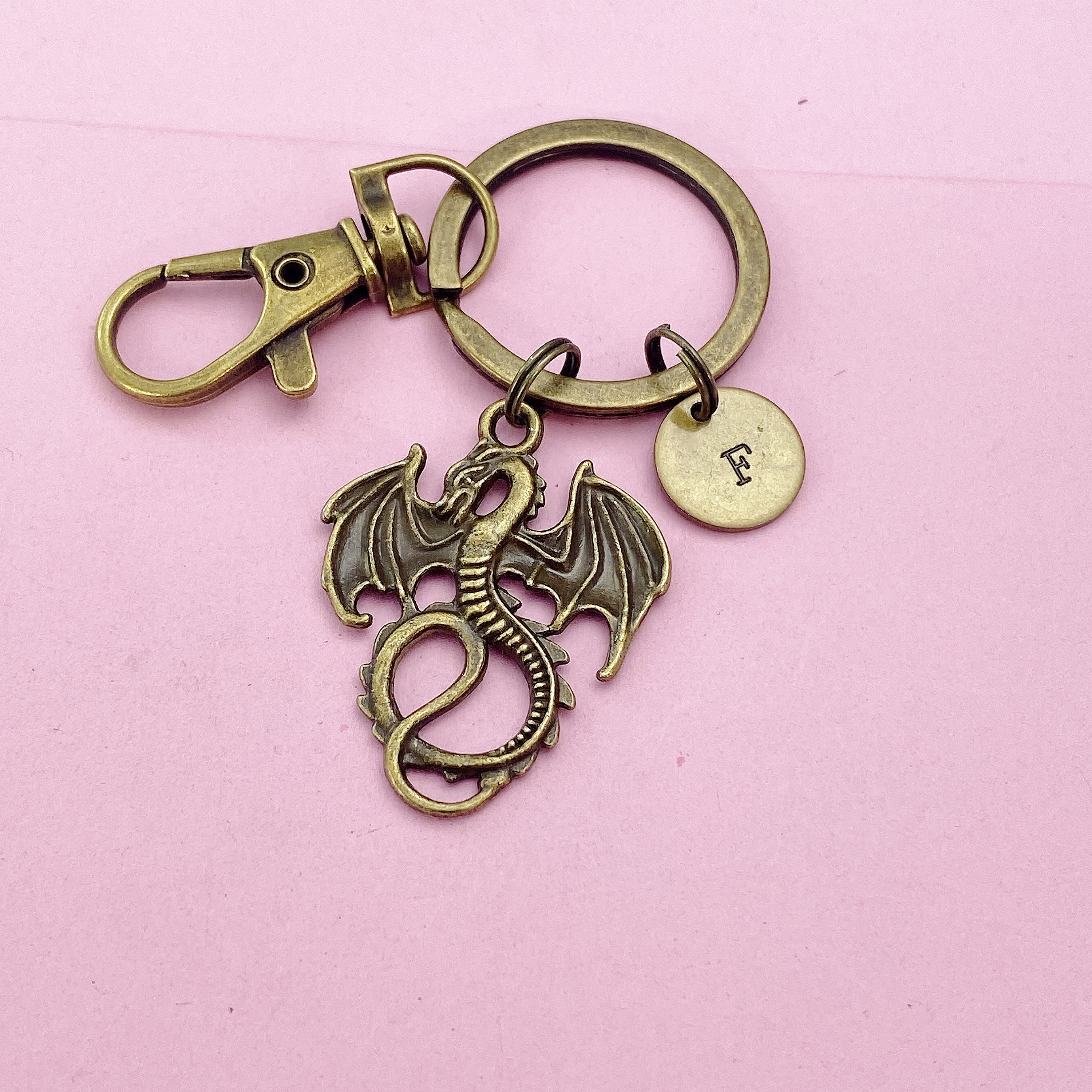 Bronze Dragon Keychain, AN52 - Etsy
