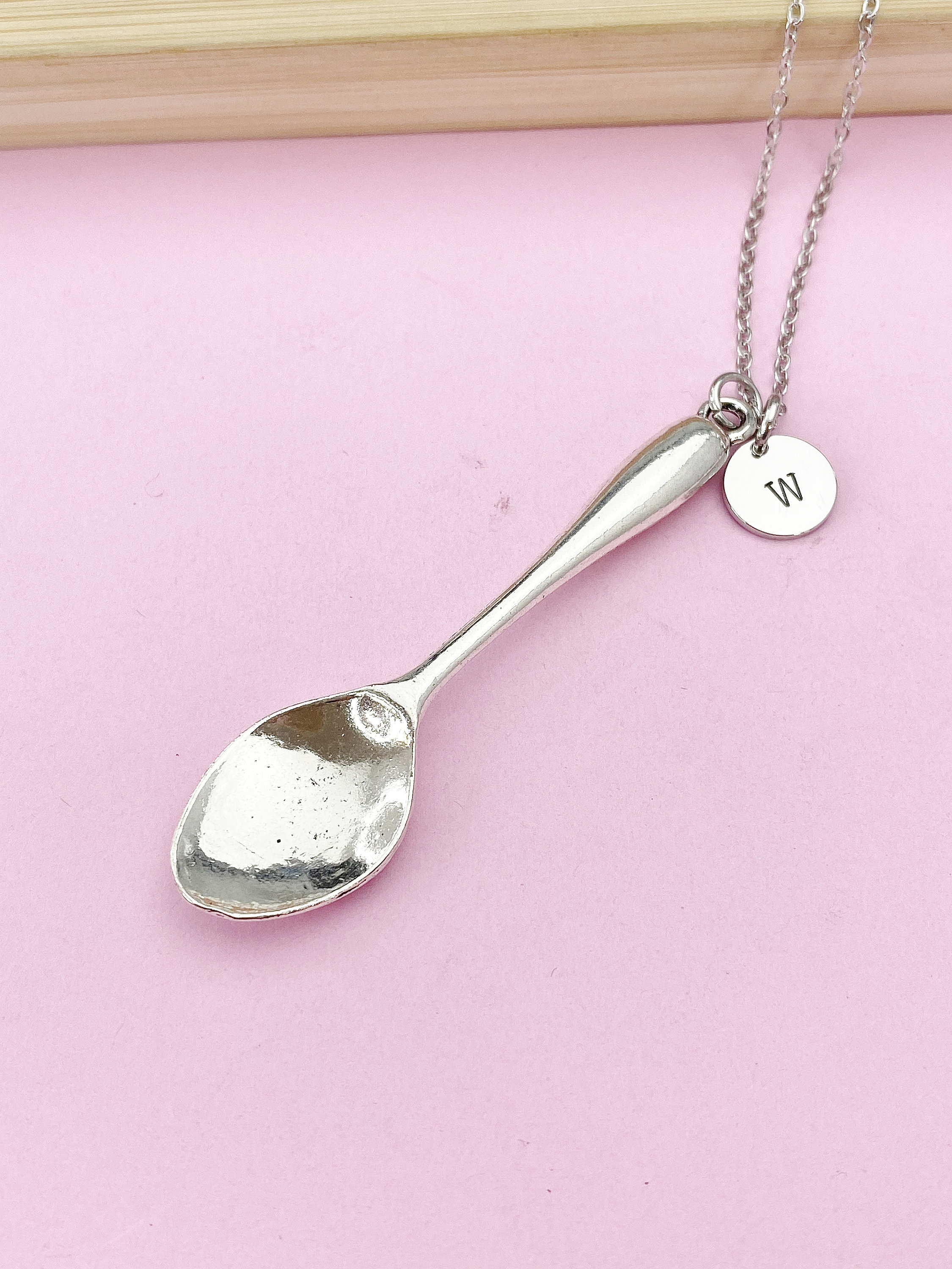 Silver Spoon Necklace, Spoon Jewelry Gift, Personalized Gift, N5135