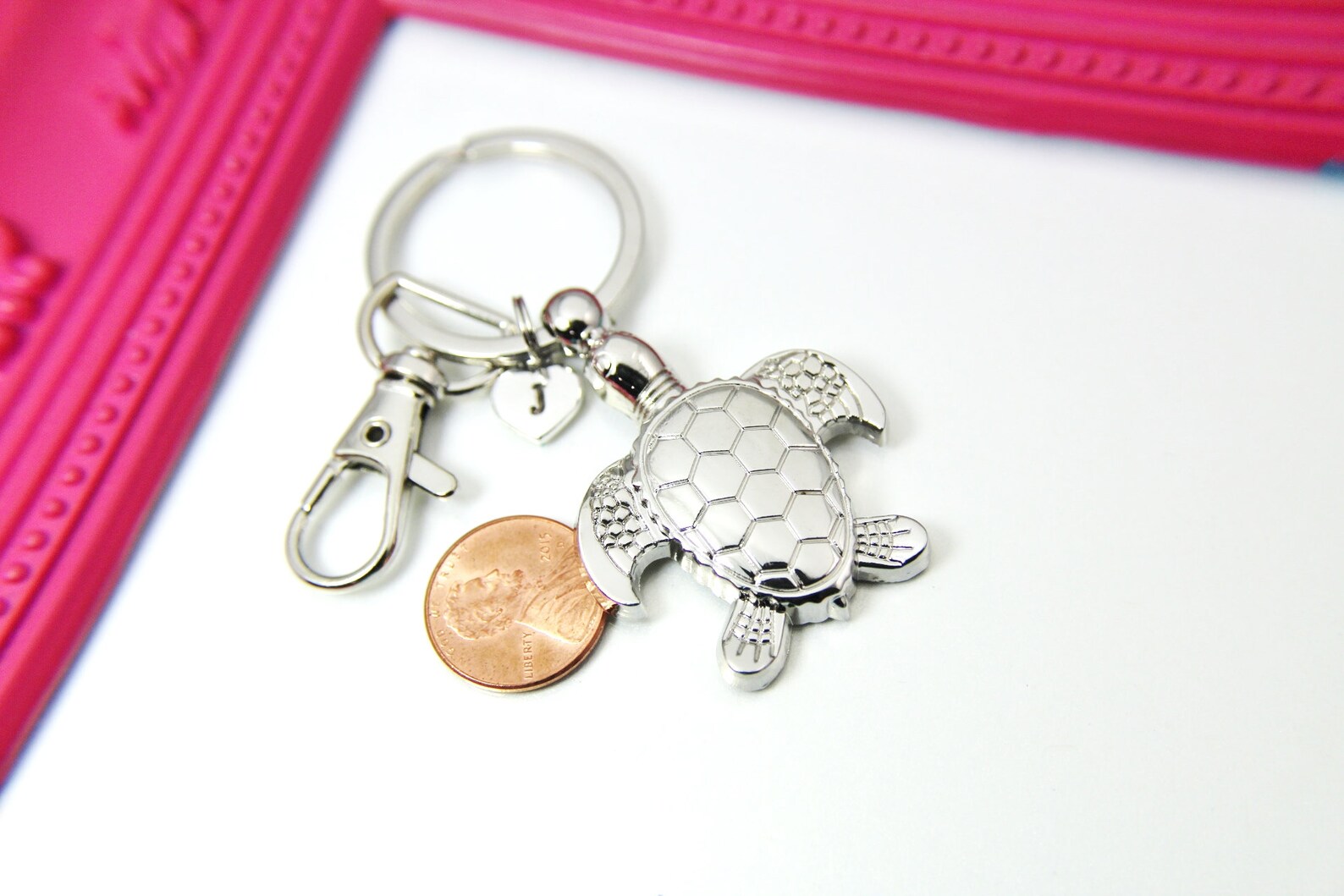 Tortoise Keychain Sea Turtle Keychain Tortoise Charm Etsy