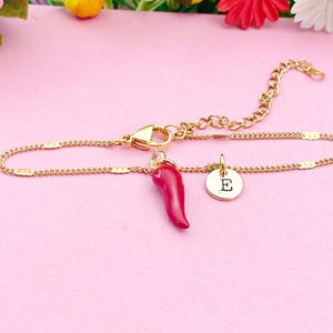 Red Chili Charm Gold Bracelet, N1697C