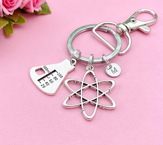 Science Keychains Beaker Keychain Chemistry Lab Keychain Set 7 Pcs Science Experiment