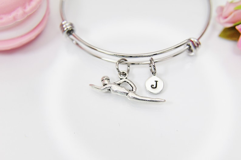 Swimming Bracelet, Swimmer Bracelet, Personalized Gift, Christmas Gift, Birthday Gift, Appreciation Gift, Thank You Gift, N3752 image 5