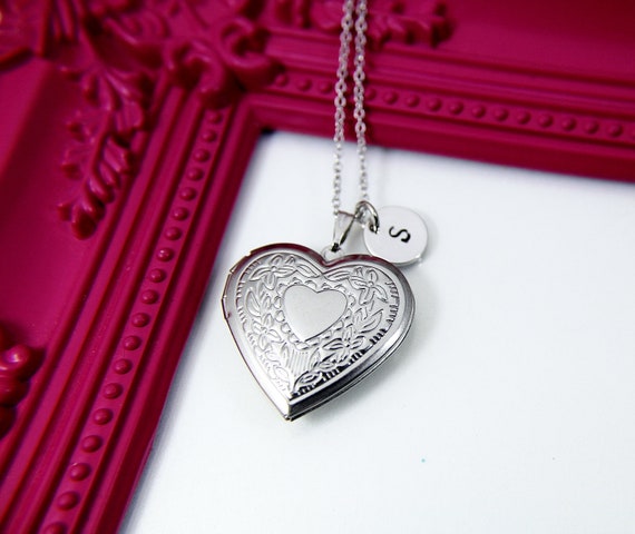 Stainless Steel Necklace For Women Man Heart Of Flowers Gold And Silver Color Pendant Necklace Engagement Jewelry