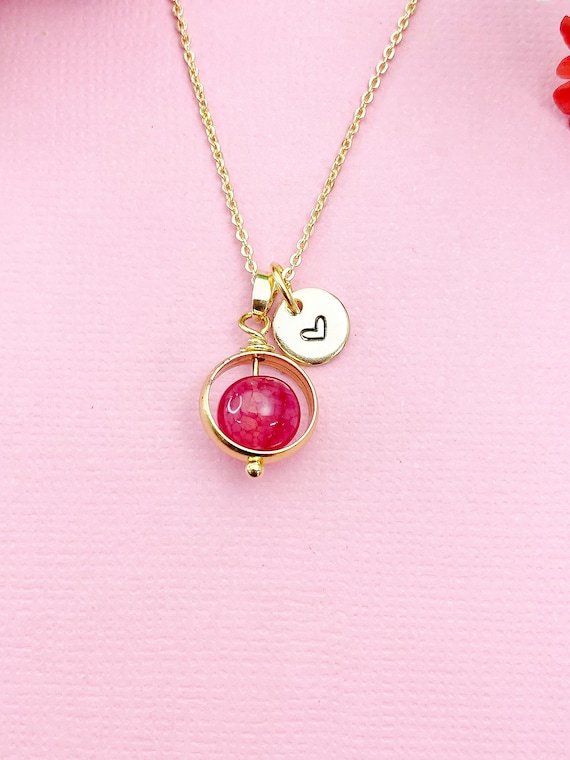 Gold Dragon Veins Agate Necklace Natural Gemstone Jewelry, N5143B