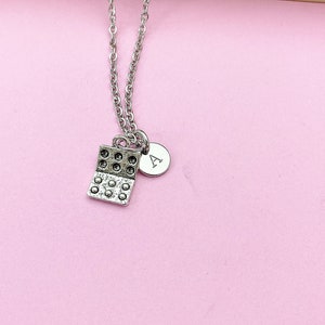 Silver Eggs Carton Charm Necklace, N5698