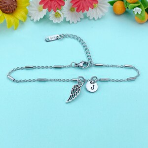 Guardian Angel Wing Charm Bracelet Sympathy Gift & Everyday Reminder, N1547C Bild 3